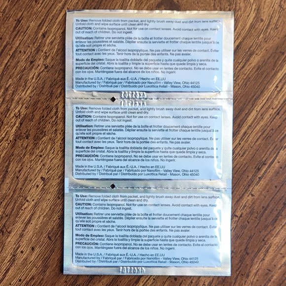 EYE GLASS LENS WIPES - (6x) 30 Packs - Cleaner Camera, Phone, CDs, DVDs - Picture 5 of 7